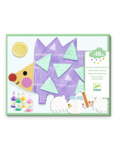 KIT DI PITTURA CREATIVA - PICCOLE FORME - COLORIAMO CON LE DITA