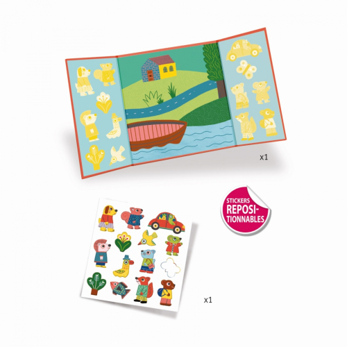 Adesivi Riposizionabili +18 mesi - GLI ANIMALI