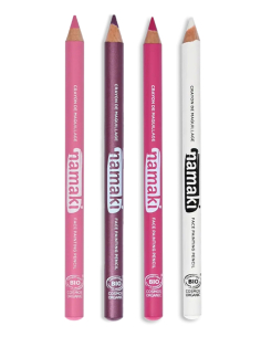 Matite Bio Slim set 4 colori - Viola - Fucsia - Rosa - Bianco