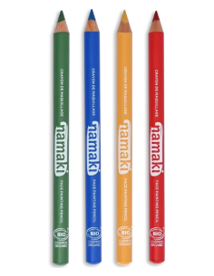 Matite Bio Slim set 4 colori - VERDE - BLU - GIALLO - ROSSO