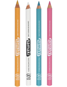 Matite Bio Slim set 4 colori - GIALLO - BIANCO - AZZURRO - ROSA