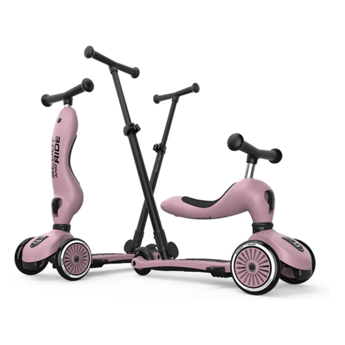 Monopattino Push and Go trasformabile 2 in 1 Highwaykick 1 - Wildberry