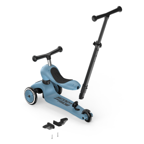 Monopattino Push and Go trasformabile 2 in 1 Highwaykick 1 - Steel