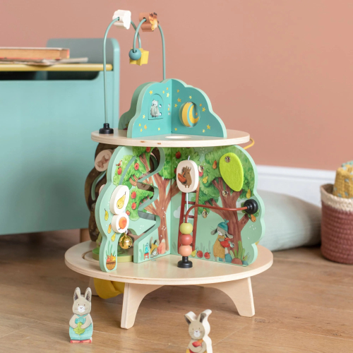 Giardino multi attività in legno – gioco educativo per bambini piccoli Giardino multi attività in legno – gioco educativo per bambini piccoli