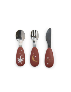 Set posate in silicone e acciaio inox - Après la pluie