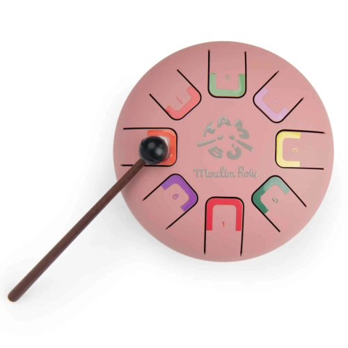 Tambù - Tamburo piccolo con linguette in metallo - rosa Tambù - Tamburo piccolo con linguette in metallo - rosa