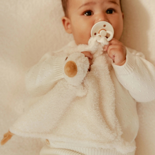 Dou dou bianco con oca neonato, copertina morbida e rassicurante per l