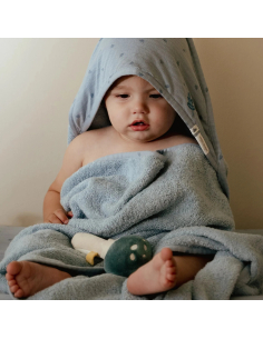 Asciugamano accappatoio con cappuccio - Denim Pure Blue 2