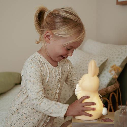 Luce notturna coniglietto bambini, luce soffusa con spegnimento automa