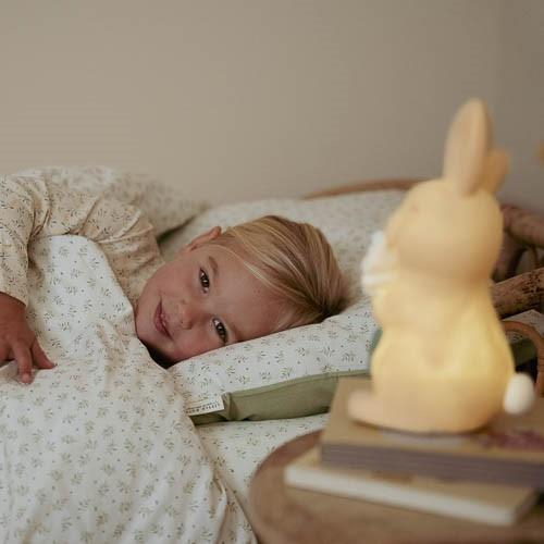 Luce notturna coniglietto bambini, luce soffusa con spegnimento automa