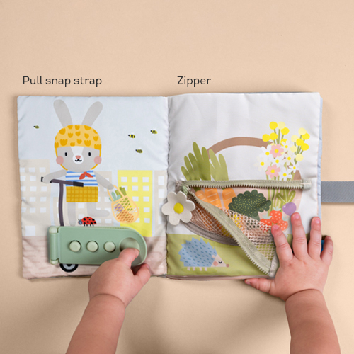 Busy book 18 mesi, libro interattivo con 12 attività educative