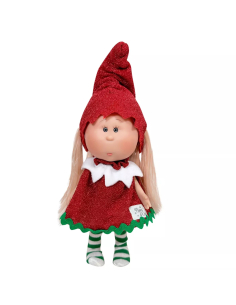 Bambola in vinile LITTLE MIA XMAS - Bimba con capelli biondi Lunghi