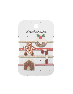 Elastici Per Capelli - Pan Di Zenzero Glitter e Bastoncino Di Zucchero