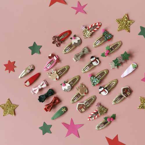 Clips per Capelli - Pudding Xmas