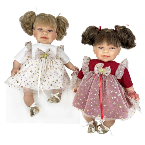 BAMBOLA Susi con vestito elegante stelline glitter