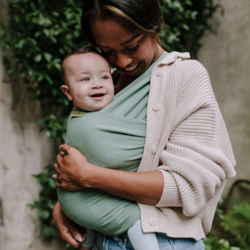 Fascia elastica portabebè Boba - Sage Green
