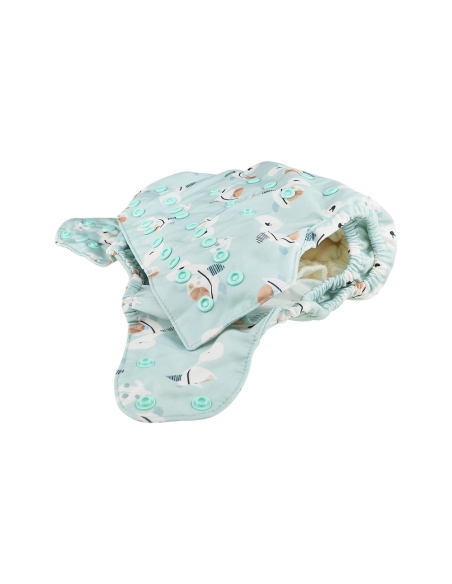 Pannolino lavabile 2in1 ECO shell - Cozy Whale (Bottoncini)