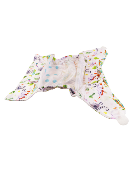 Pannolino lavabile 2in1 ECO shell - Cozy Elephant (Bottoncini)