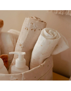 Mussole Set 2 pezzi 70x70cm - Little Goose 2