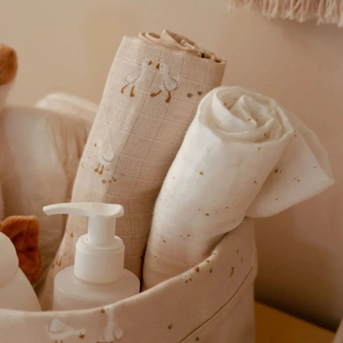 Mussole Set 2 pezzi 70x70cm - Little Goose