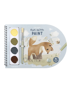 Album da colorare con acquerelli - Forest Friends