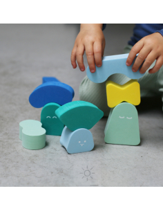 BLOCCHI FORME EQUILIBRIO – Minty Blue 2