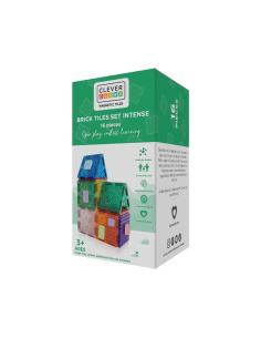 Set Brick Tiles tessere magnetiche - Intense - 16 pezzi