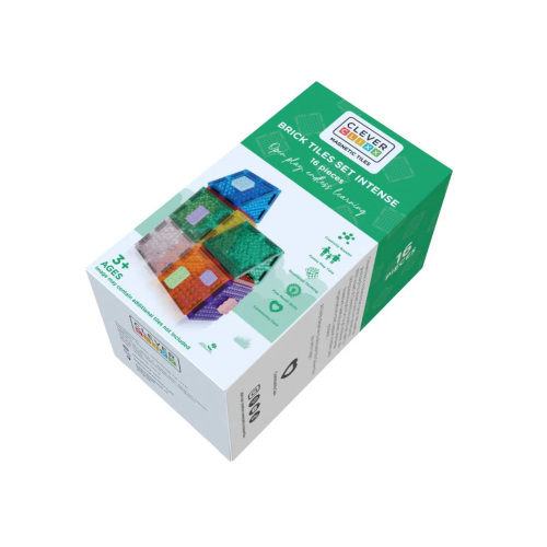 Set Brick Tiles tessere magnetiche - Intense - 16 pezzi