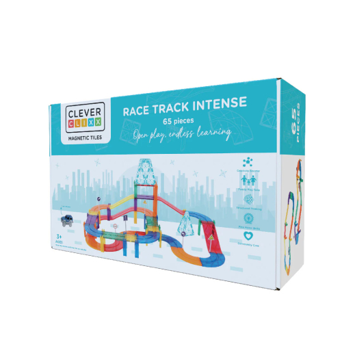 Set Race Track tessere magnetiche - Intense - 65 pezzi