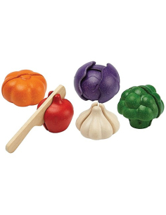 Set di 5 Verdure in Legno