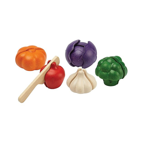 Set di 5 Verdure in Legno