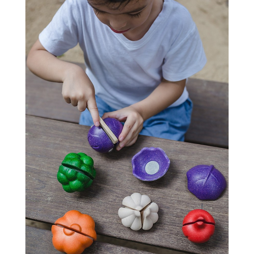 Set di 5 Verdure in Legno