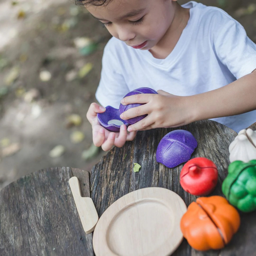Set di 5 Verdure in Legno