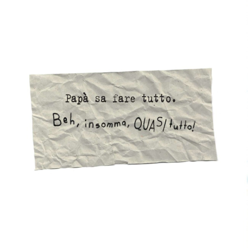 Papà sa fare quasi tutto