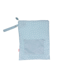 Borsa Impermeabile Grande - Leaves Blue