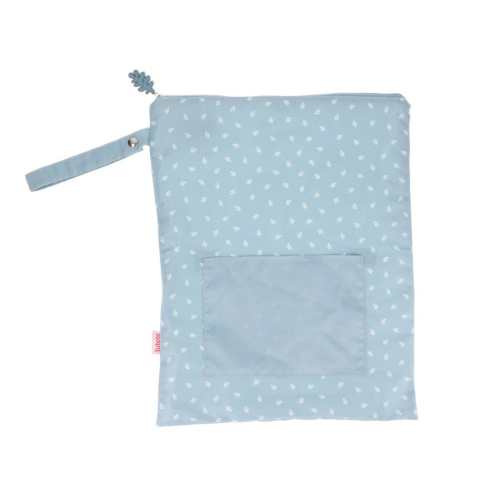 Borsa Impermeabile Grande - Leaves Blue