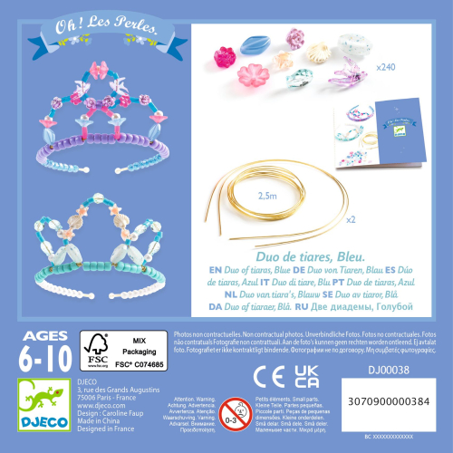 Perline per creare fantastiche Tiare 240 perline - Blu