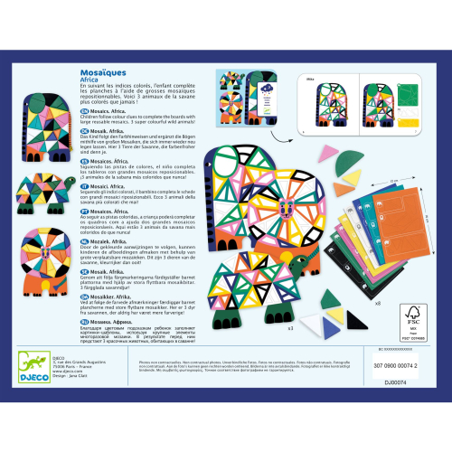 Gioco creativo Mosaico - Africa