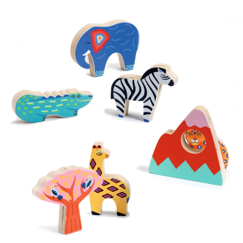 Gioco puzzle in legno - Savana