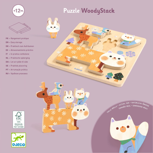 Gioco puzzle in legno - Animali Polari