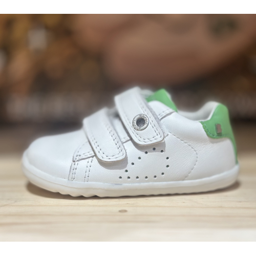 Bobux Step up - Scarpa Maverick - Retro Green e Bianco