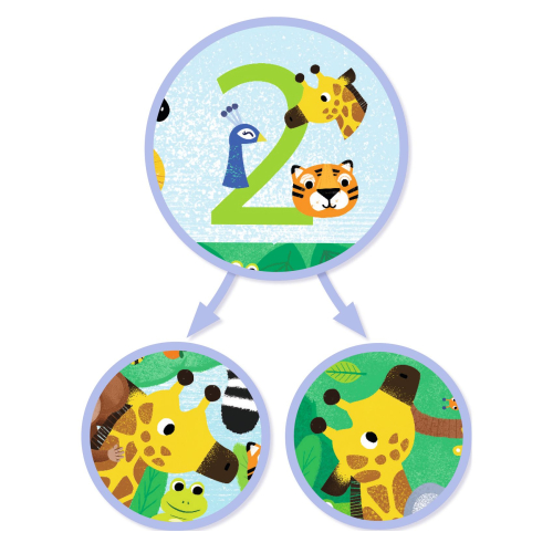 Puzzle Gigante - 1 in 10 - Jungla 54 pezzi