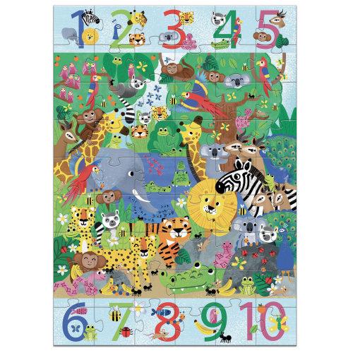 Puzzle Gigante - 1 in 10 - Jungla 54 pezzi