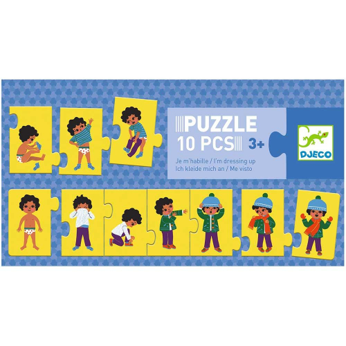 Puzzle Orizzontale - 10 pezzi - Mi Vesto