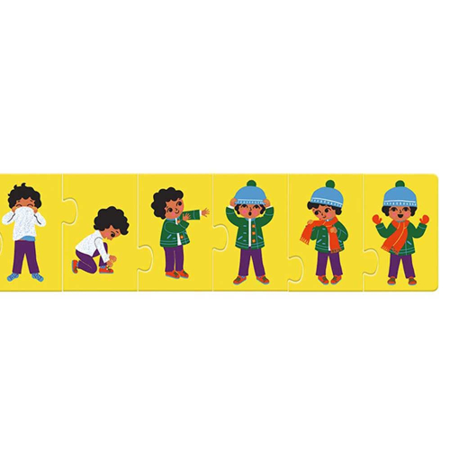 Puzzle Orizzontale - 10 pezzi - Mi Vesto