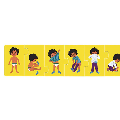 Puzzle Orizzontale - 10 pezzi - Mi Vesto