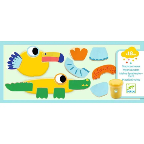 PASTA DA MODELLARE con elementi in Legno – ANIMALI