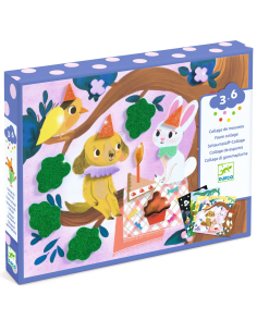 Gioco creativo - scatola con adesivi di gommapiuma - La Festa Scintillante