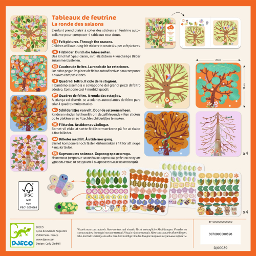 Collage di feltro - Le quattro stagioni