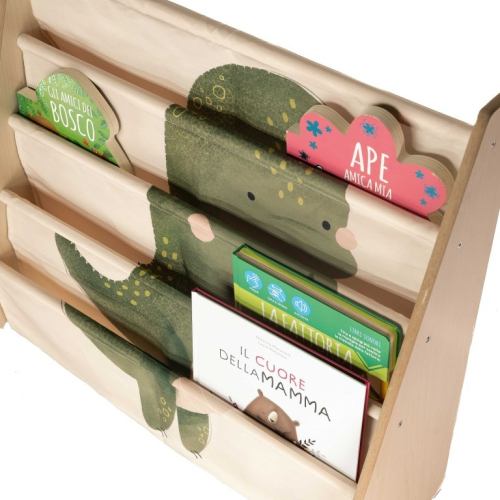 Libreria Montessoriana da pavimento - Dinosauro Cracky